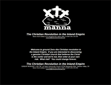 Tablet Screenshot of mannachurchriverside.com